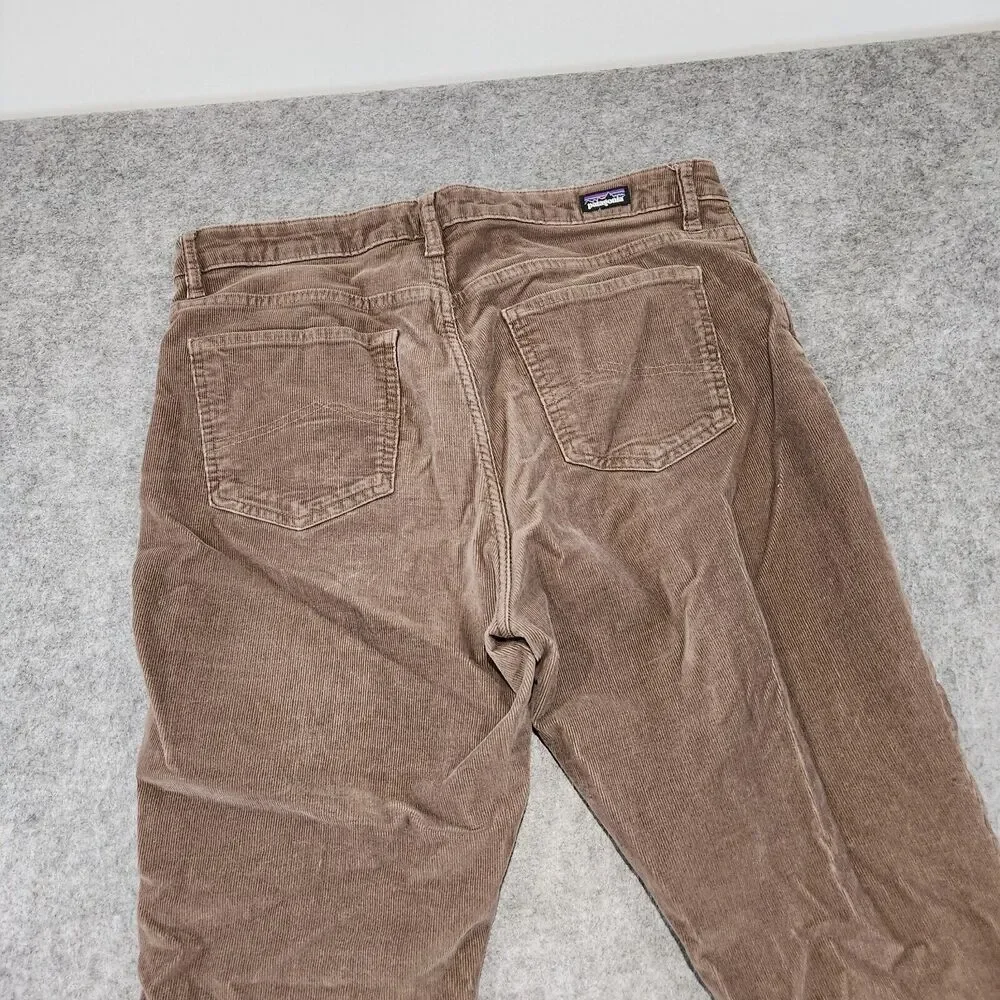 Patagonia Womens 32 Organic Cotton Everyday Cords Brown Corduroy Pants 32x28 - Picture 14 of 16